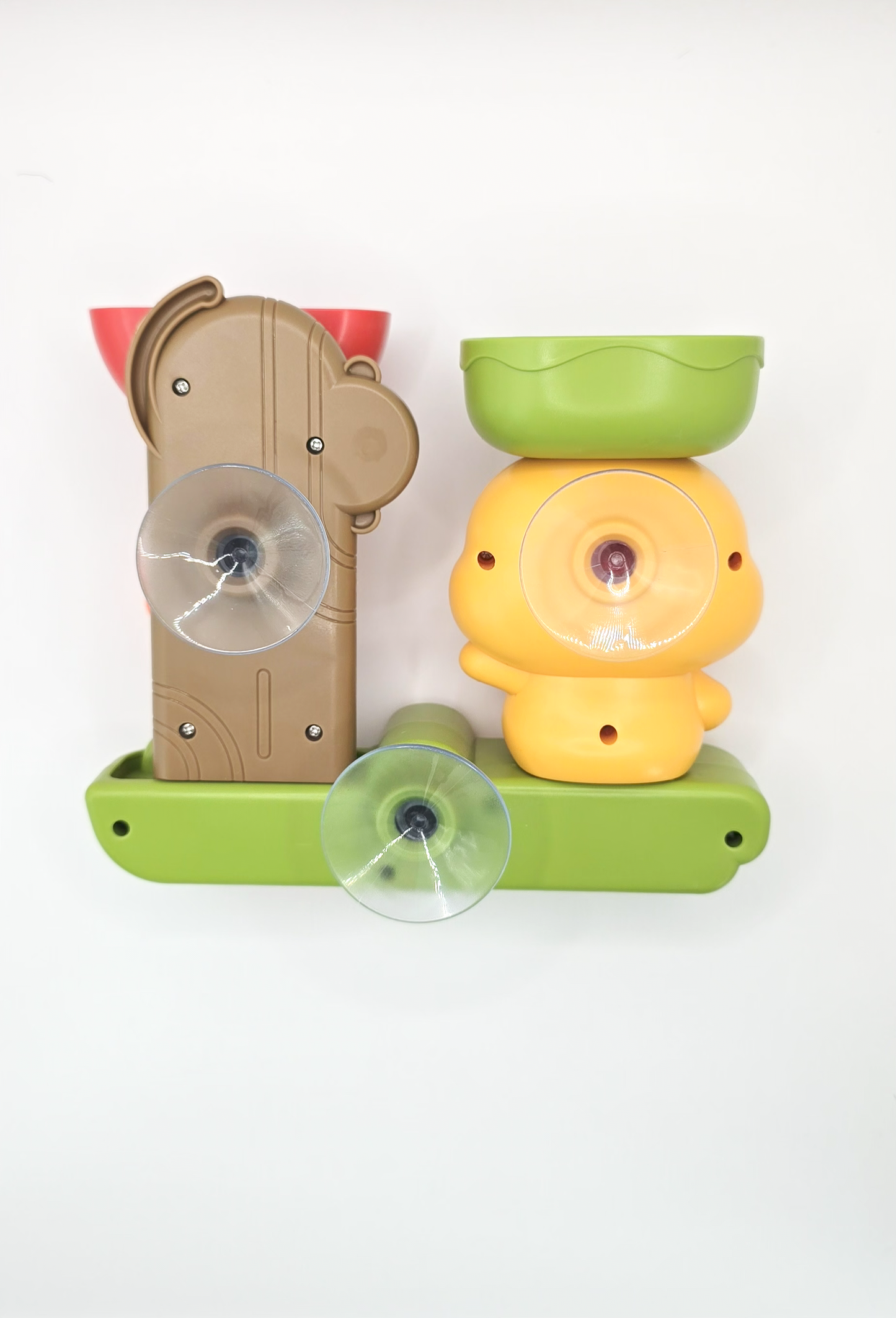 Wasserspielzeug für Kinder – Mit Enten & Krokodil Motiv, Saugnäpfen & Kelle | ABS Kunststoff