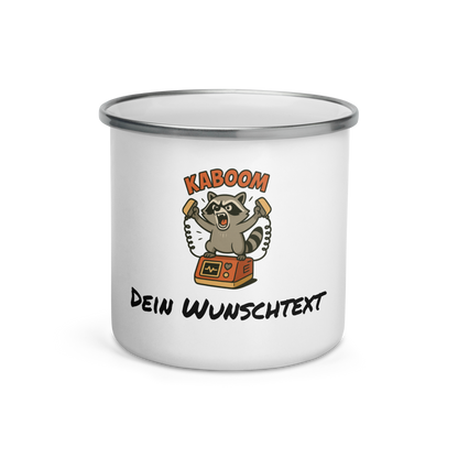 Kaboom Emaille-Tasse – Robuster Becher für Rettungsdienst, Pflege & Ärzte