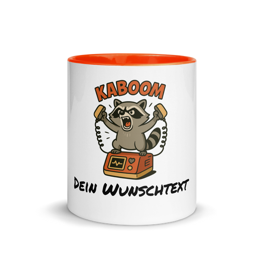 Kaboom Keramiktasse – Lustiger Becher für Rettungsdienst, Pflege & Ärzte